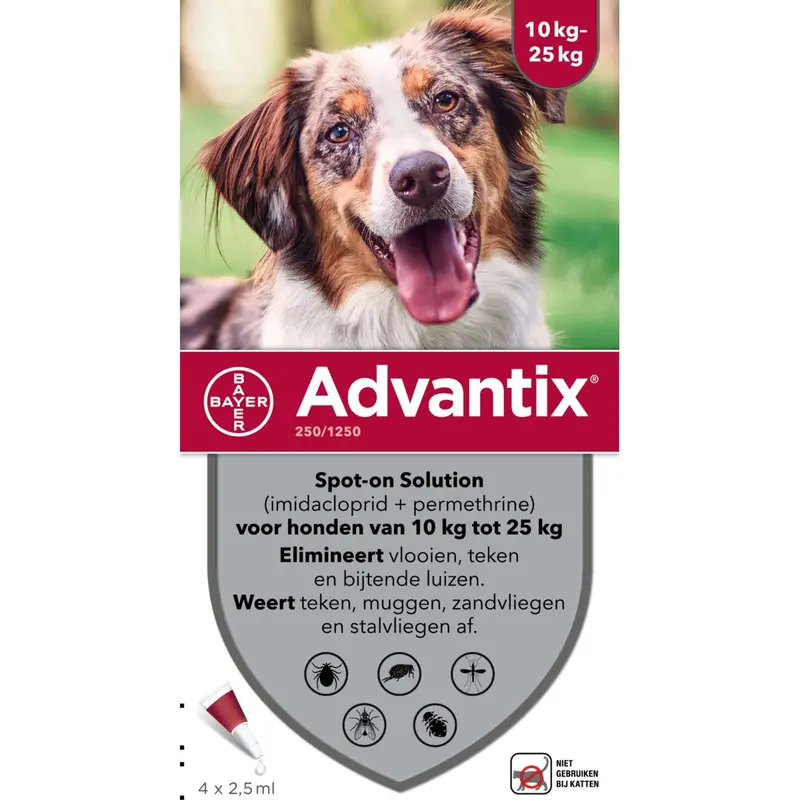 Advantix Spot-On For Dogs Weighing 10–25 Kg (250/1250 Mg) 1