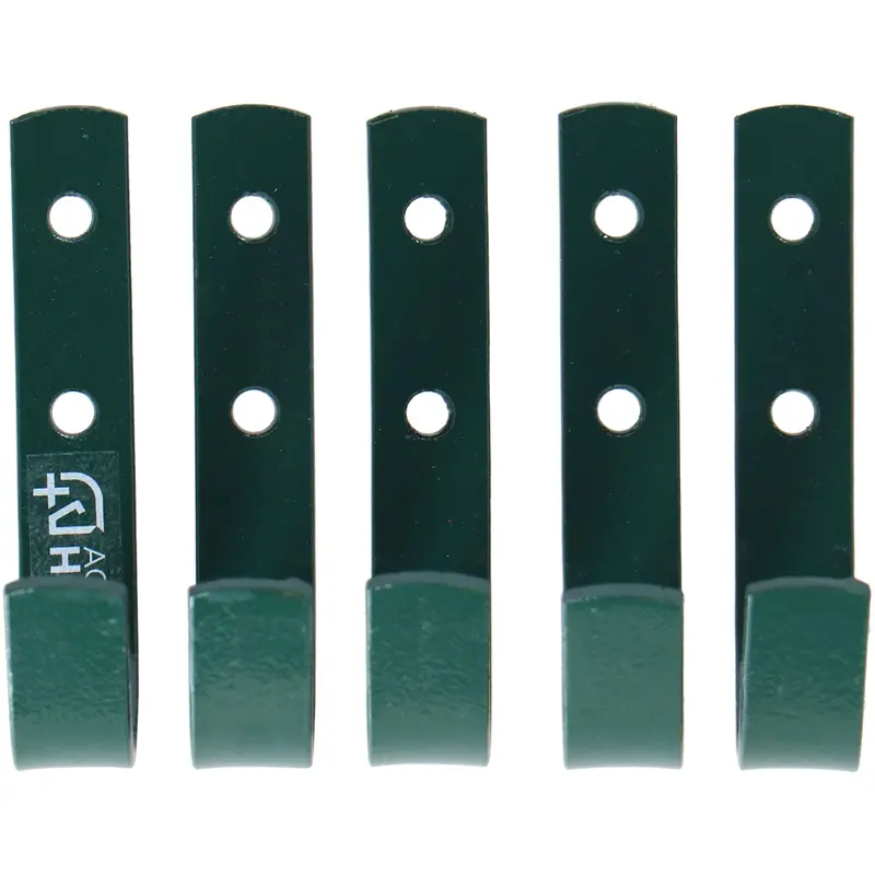 Agradi Pack Of 5 Green Stable Hooks – Rust-Resistant Steel 1