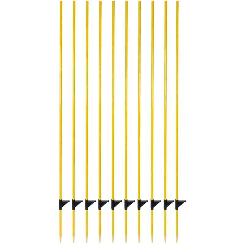 Agradi Power Fibreglass Jump Poles – Pack Of 10, Yellow 1