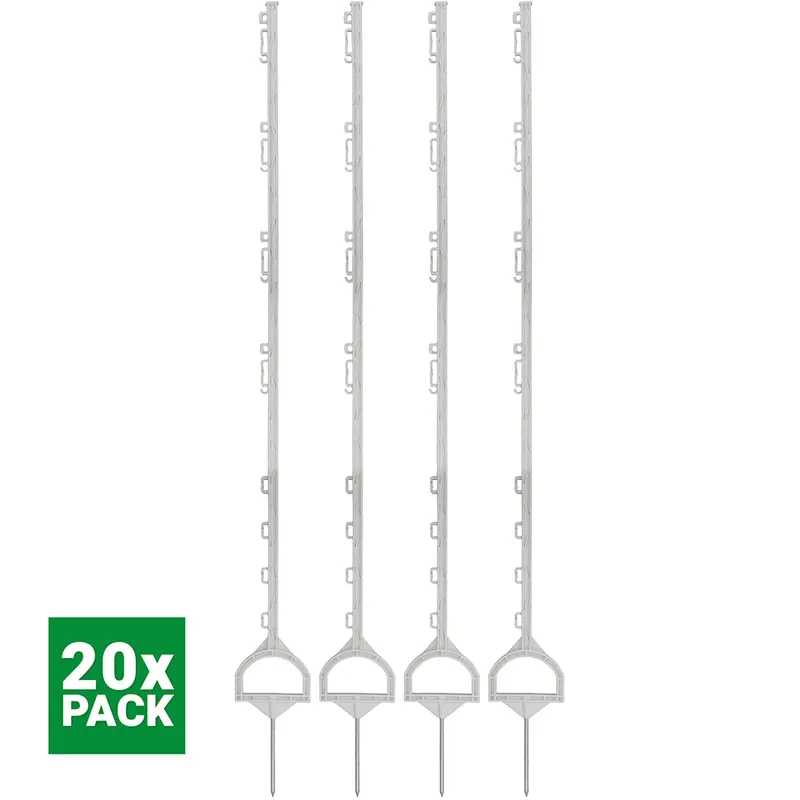 Agradi Power Step-In Field Post – 155 Cm, White (20-Pack) 1