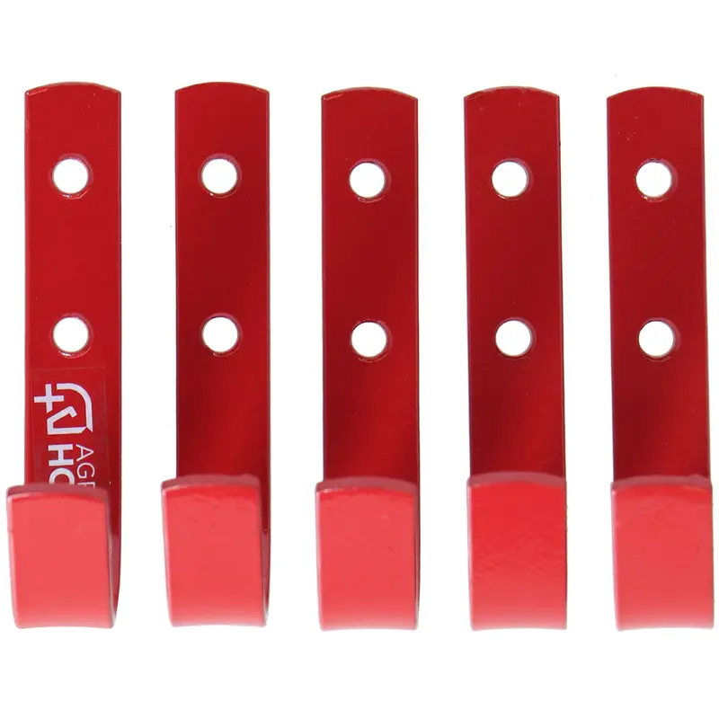 Agradi Set Of 5 Red Heavy-Duty Stable Hooks 1