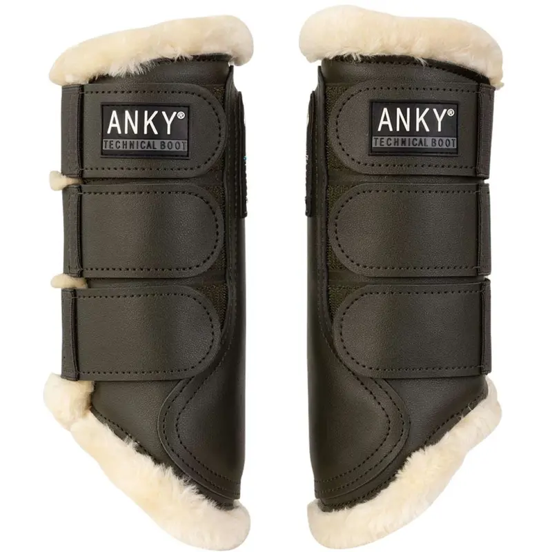 Anky Active Gel Impact Dressage Boots In Dark Olive 1