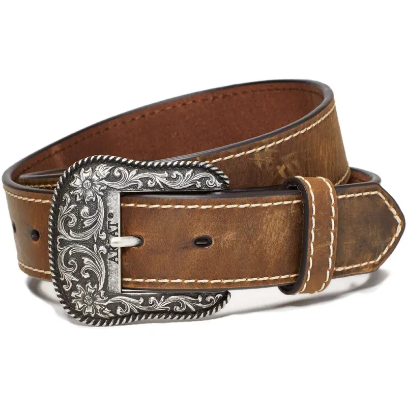 Ariat Accent Stitch Women'S Belt In Brown 1