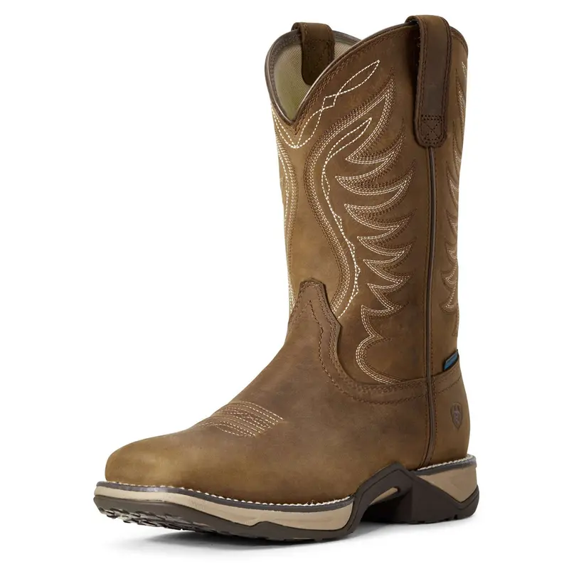 Ariat Anthem H2O Western Boots – Distressed Brown 1