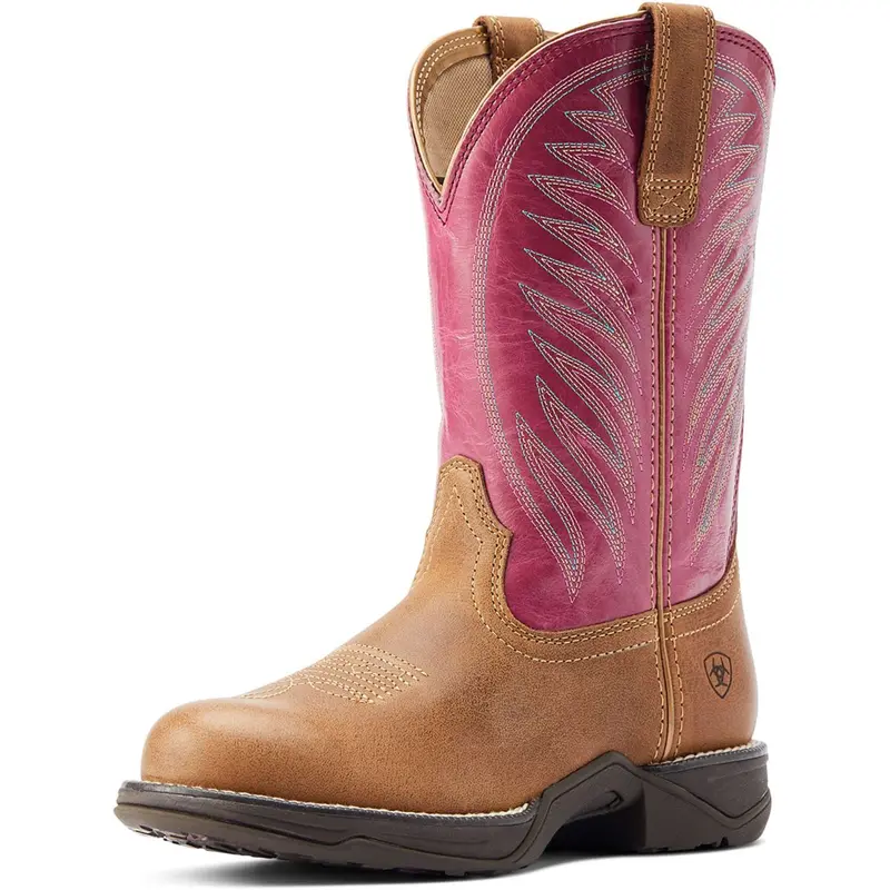 Ariat Anthem Ii Western Boots – Distressed Natural Leather 1