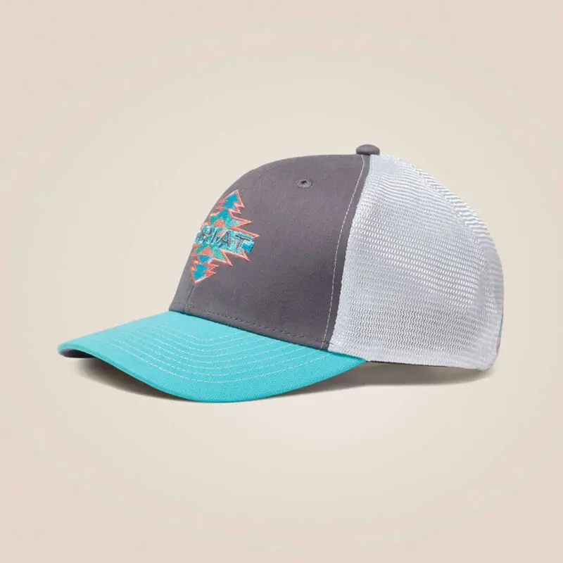 Ariat Aztec Logo Pet Bandana – Grey 1
