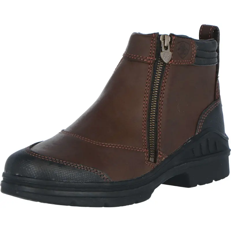 Ariat Barnyard Side-Zip Stable Shoes – Dark Brown 1