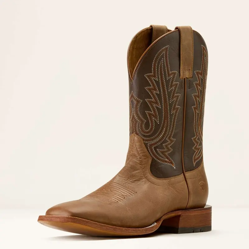 Ariat County Roads Western Boots – Wheat Tan & Santa Fe Brown (Men) 1