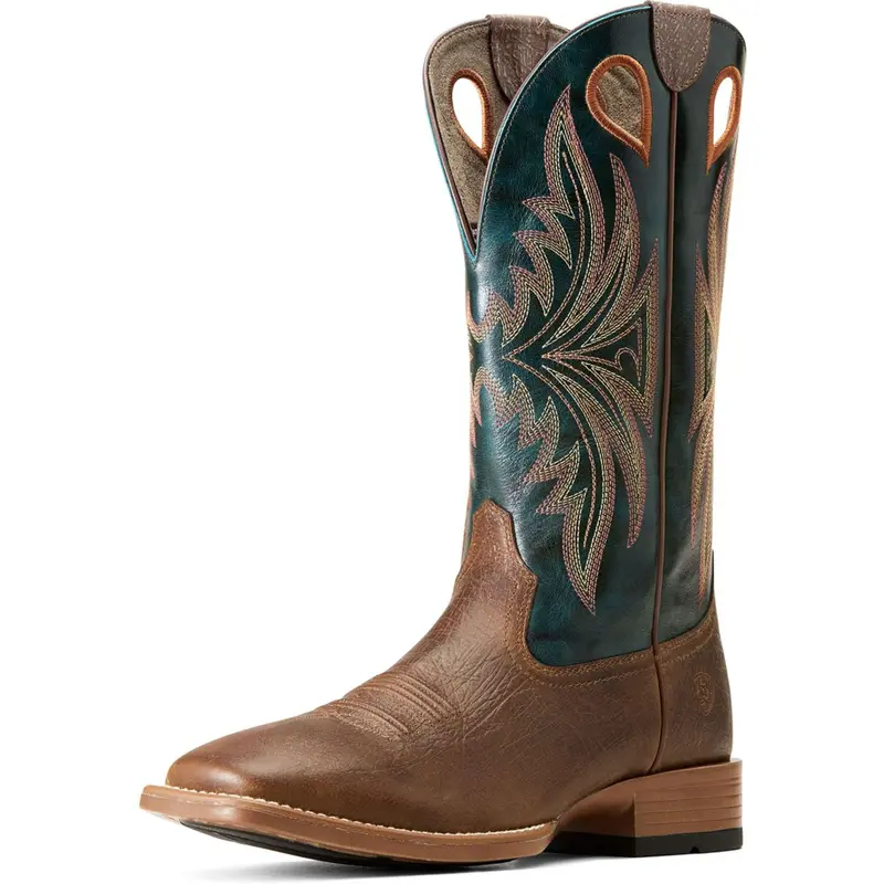 Ariat Granger Ultra Men’S Western Boots – Brown Bark & Sea Green 1