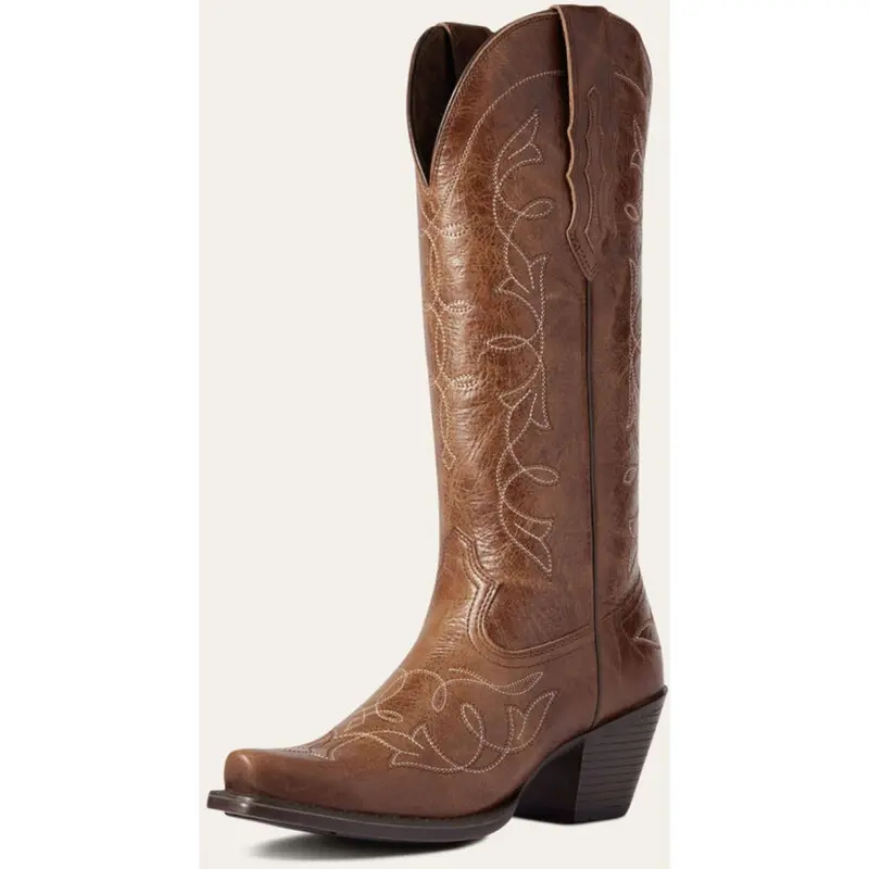 Ariat Heritage D-Toe Stretchfit Western Boots For Women – Dark Tan 1