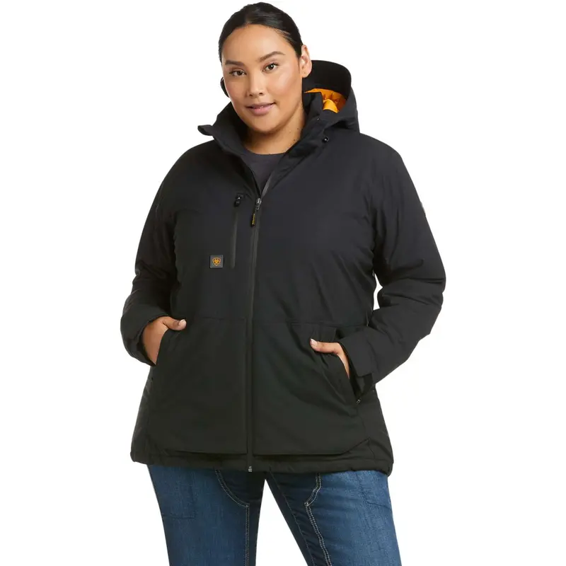 Ariat Rebar Storm Fighter 2.0 Waterproof Women'S Jacket In Black 1