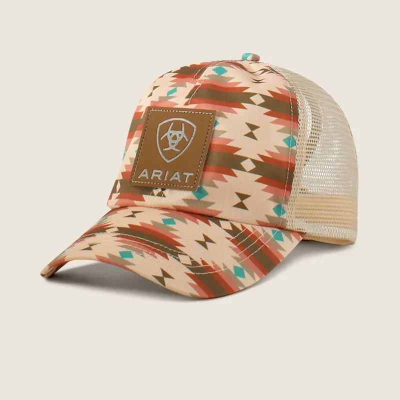 Ariat Women'S Southwest-Print Pet Logo Patch Shirt In Rose 1
