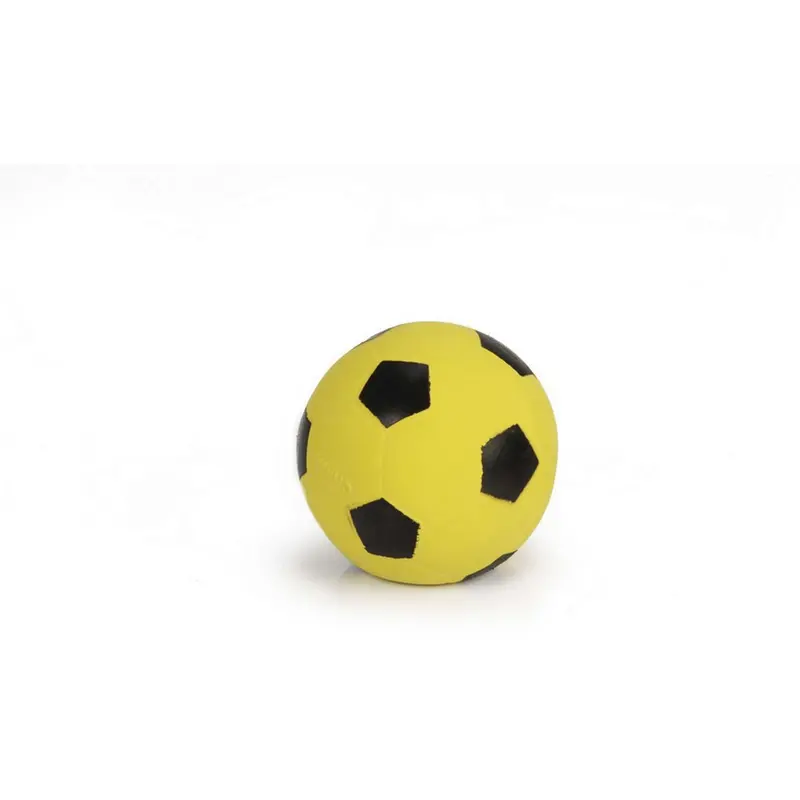 Beeztees Latex Soccer Ball – Black/Yellow 1
