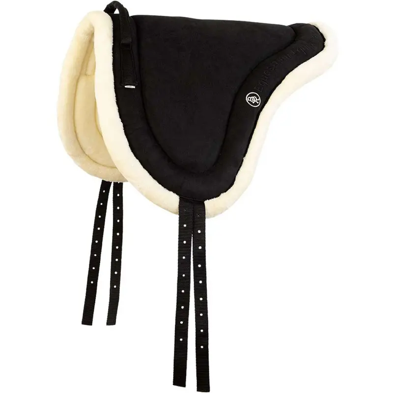 Br Artificial Fur Bareback Pad In Black 1