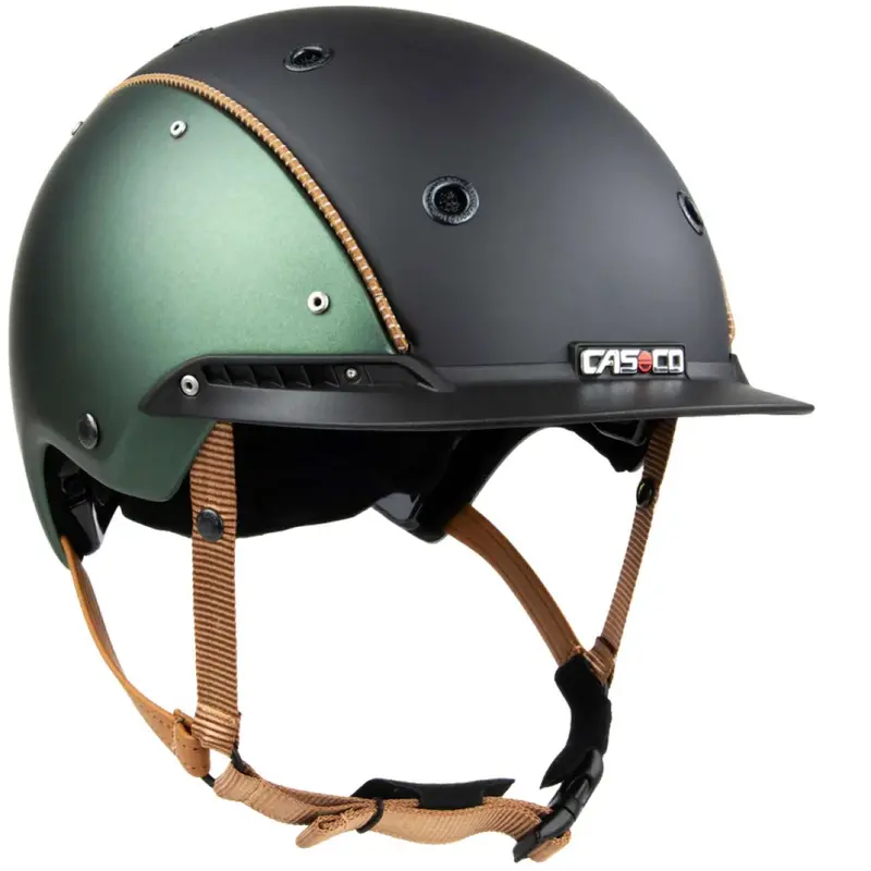 Casco Champ-3 Metallic Green Riding Cap 1
