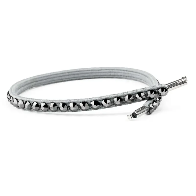 Casco Crystal Strip Mystyle Saddle Pad – Swarovski Accents, Black With Chrome Trim 1