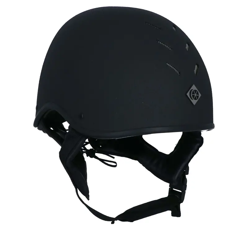 Charles Owen Ms1 Pro Jockey Skull Cap – Black Safety Helmet 1