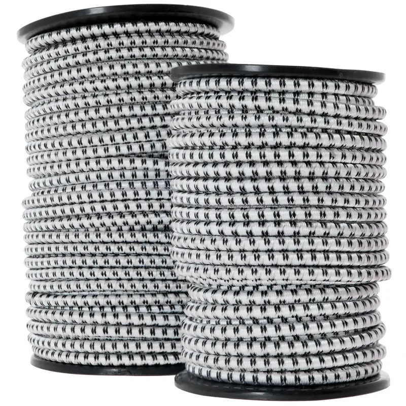 Corral Elastic Safety Lead Rope – Black & White 1