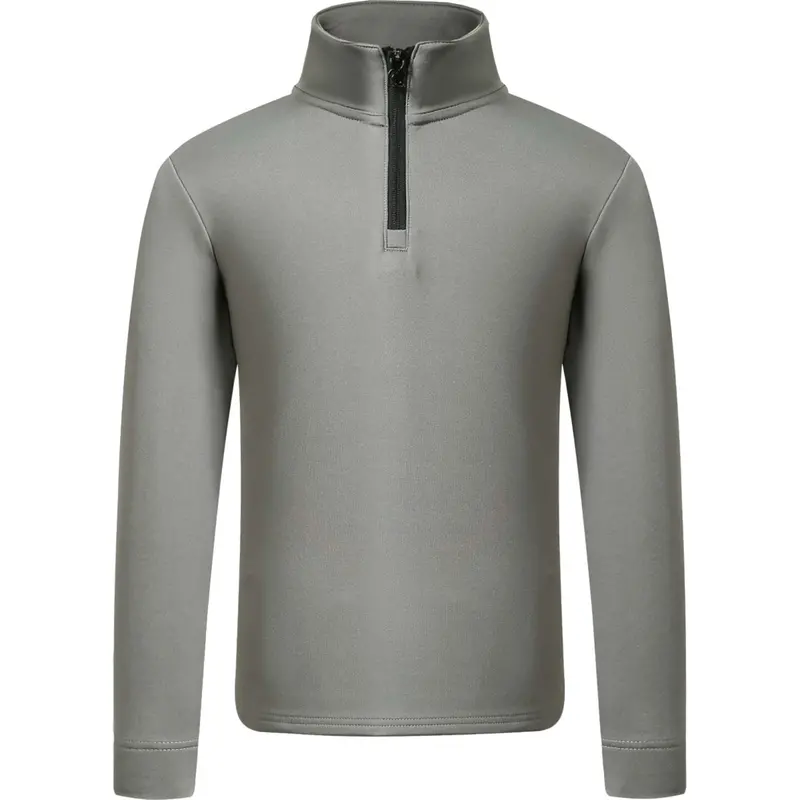 Covalliero Kids Long-Sleeve Shirt – Aw25 Steel Grey Equestrian Style 1