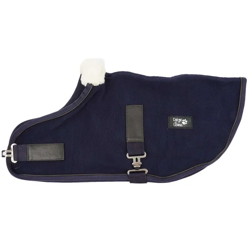 Diego & Louna Polar Navy Dog Blanket 1