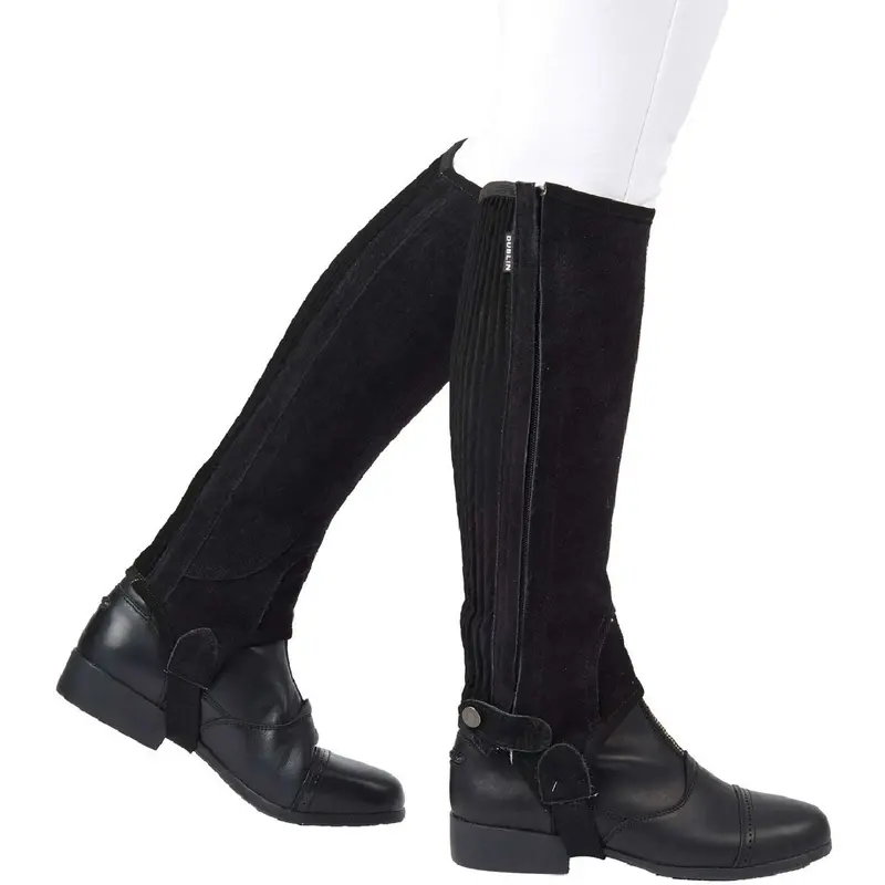 Dublin Suede Riding Chaps – Black 1