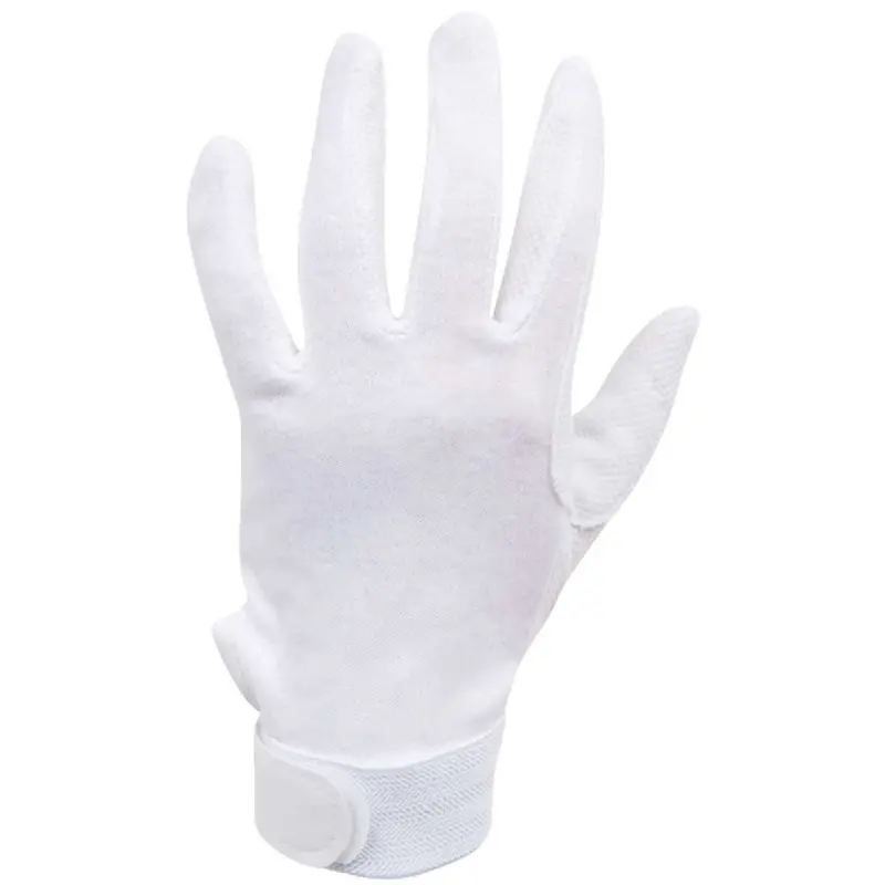 Dublin Track Riding Gloves In White 1