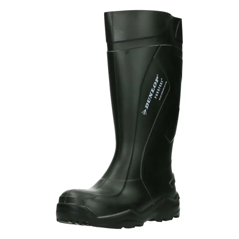 Dunlop Purofort Plus S5 With Steel Toe Cap – Green And Black Safety Boots 1