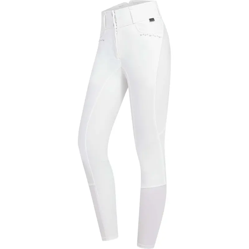 Elt Mathilda Glam High-Waisted White Riding Tights 1