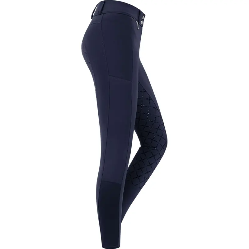 Elt Micro Sport High-Waisted Riding Tights With Silicone Grip – Nightblue 1