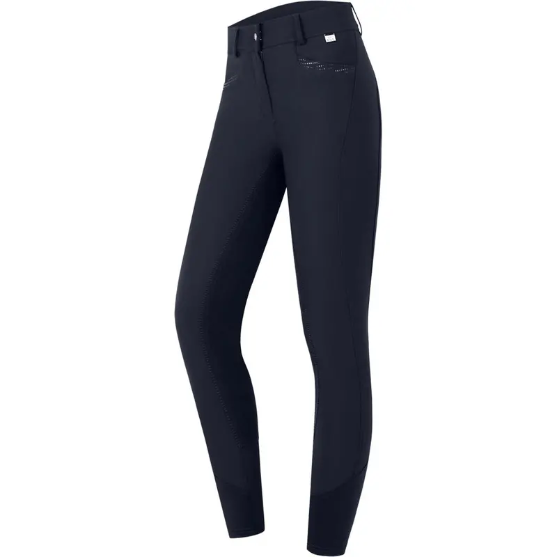 Elt Oktavia Curved High-Waist Riding Pants – Deep Blue 1