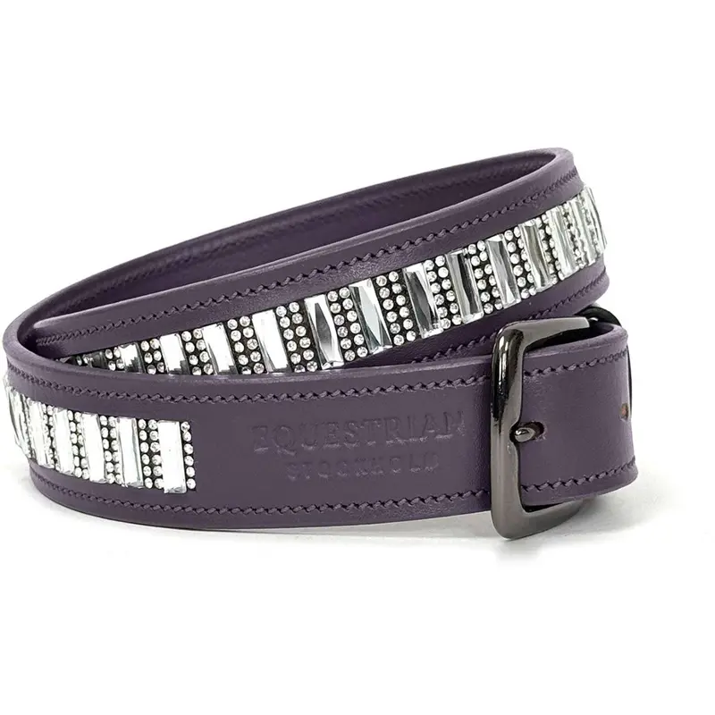 Equestrian Stockholm Contest Reins – Dark Violet 1