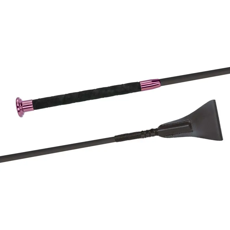 Fleck Silktouch Premium Jumping Whip In Rose Pink 1