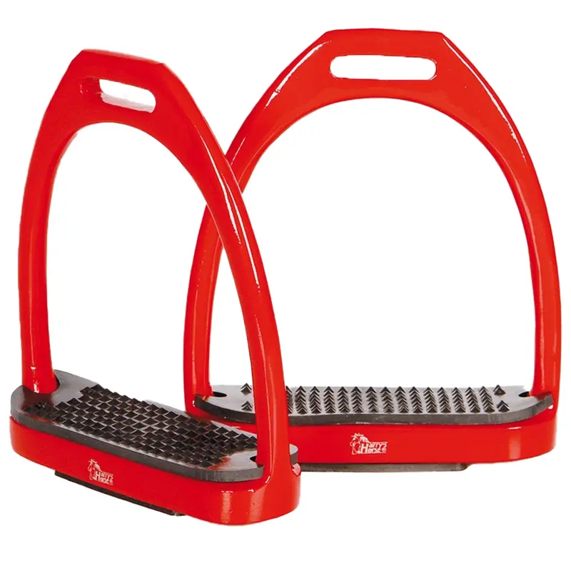 Harry'S Horse Colored Aluminum Stirrups – Red 1