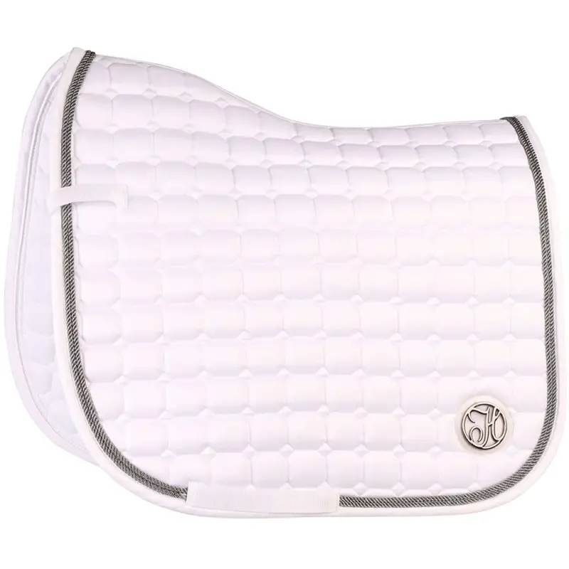 Harry'S Horse Reverso Competition Saddle Pad – Gunmetal & White For Dressage 1