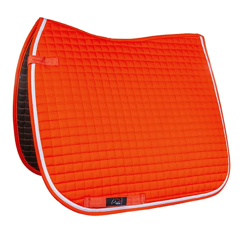 Hkm Charly All-Purpose Saddle Pad – Coral Orange Non-Slip Riding Cover 1