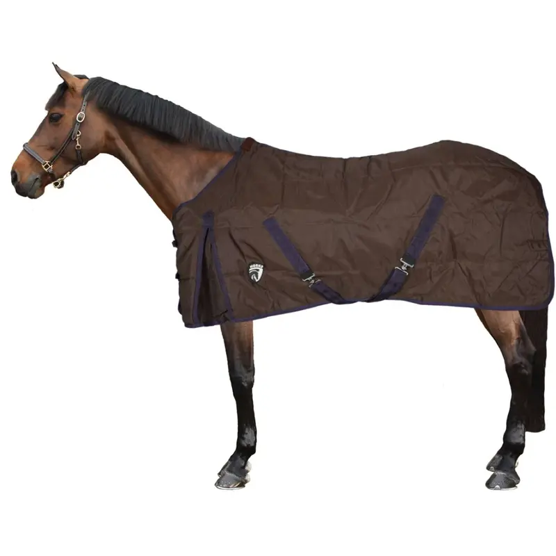 Horka Heavy-Duty Stable Blanket – 1200D Brown Turnout Rug With 200G Fill 1