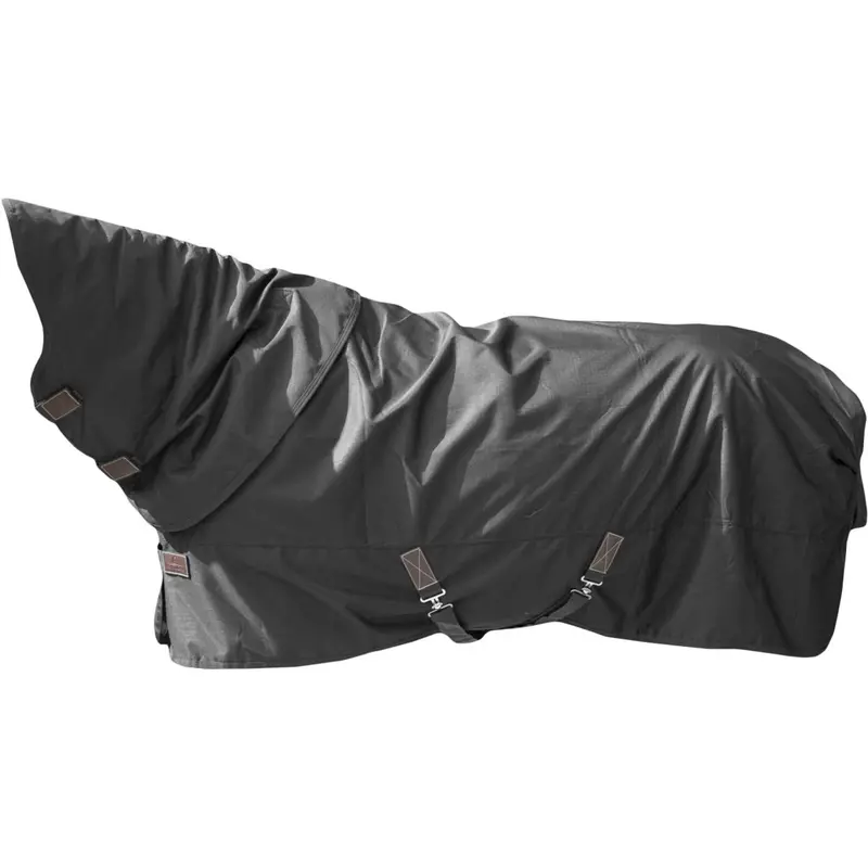Kentucky All-Weather Quick-Dry Turnout Blanket With Neck – Black, Lightweight (0G) 1