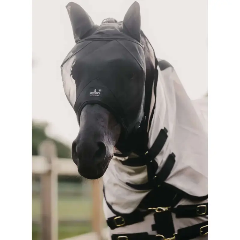 Kentucky Classic Fly Mask With Ear Protection – Black 1
