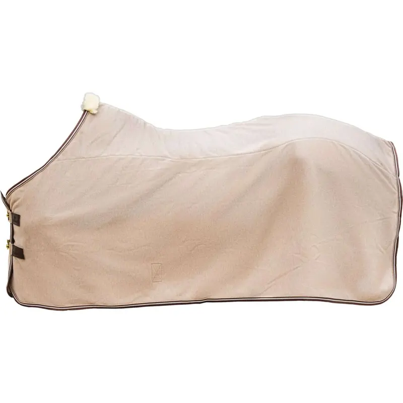 Kentucky Heavy-Fleece Stable Blanket – Beige Melange 1