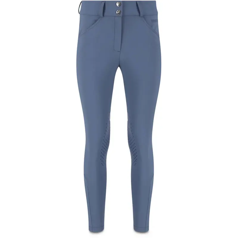Kentucky Miami Women’S Knee-Grip Riding Tights – Ocean Blue 1