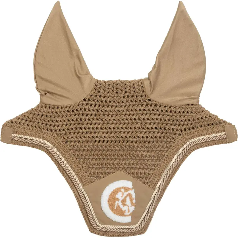 Kentucky Wellington Ear Cover – Soundless 3D Rope Logo, Beige 1