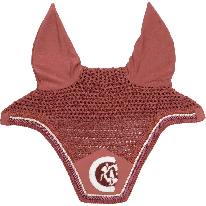 Kentucky Wellington Ear Cover – Soundless 3D Rope Logo, Fuchsia 1