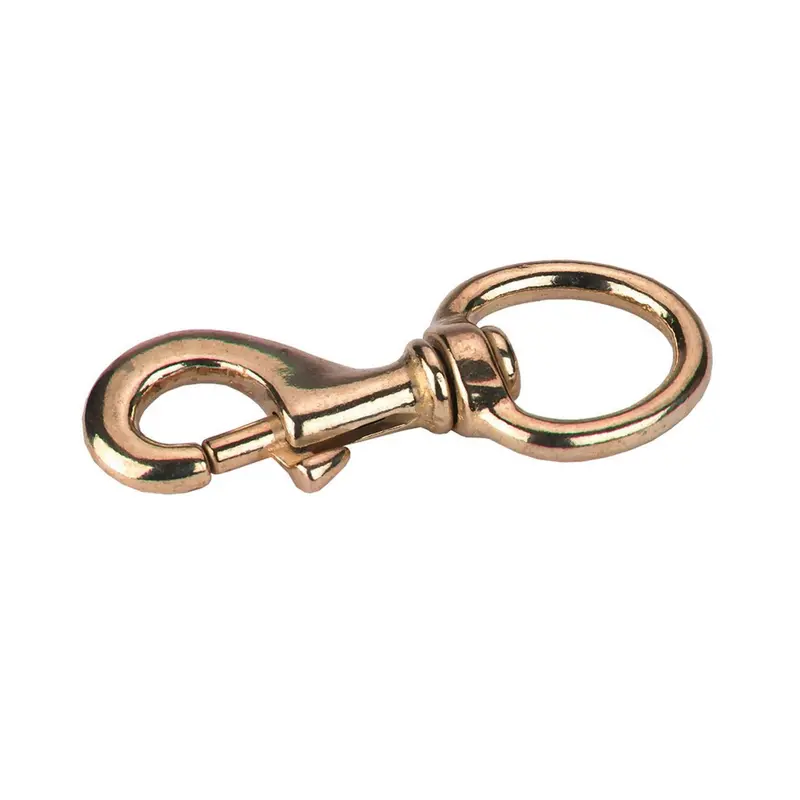 Kerbl Brass Snap Hook – Large Carabiner For Equestrian Use 1