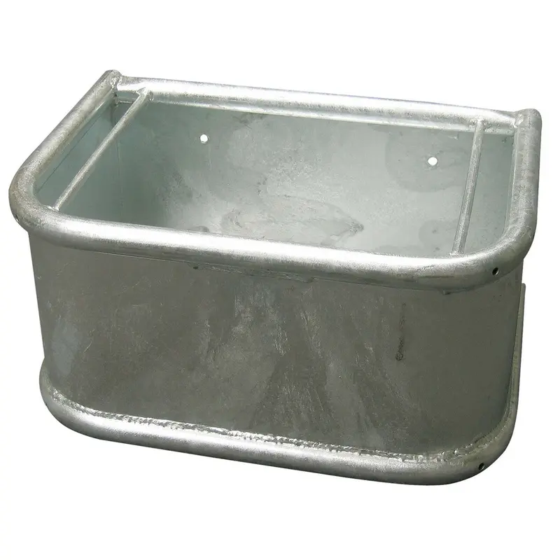 Kerbl Galvanized Rectangular Feed Trough 1