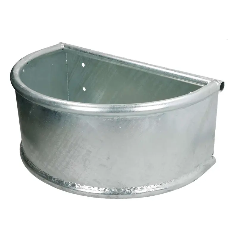 Kerbl Galvanized Round Feed Bucket For Livestock 1