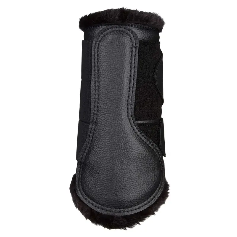 Lemieux Brushing Fleece Leg Wraps – Black/Black 1