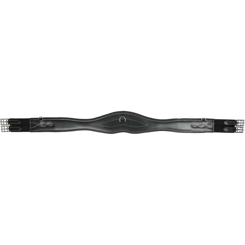 Lj-Leathers Single Leather Anatomical Black Girth 1