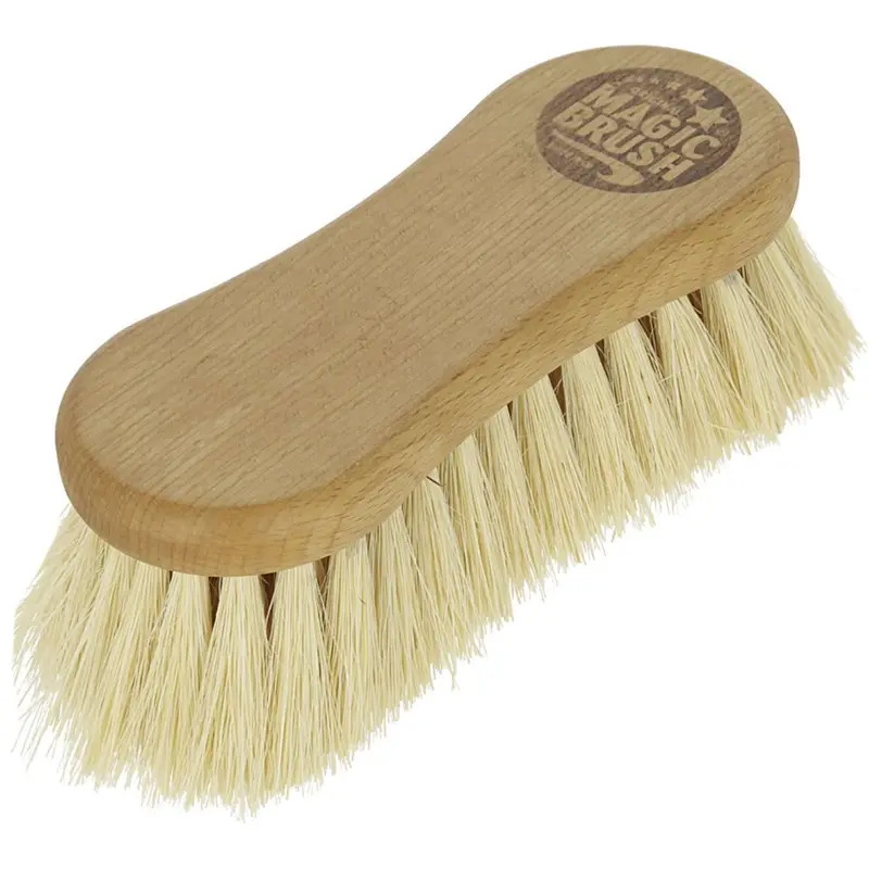 Magic Brush Soft-Fibre Cleaning Brush On Wooden Base 1