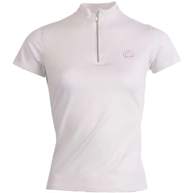 Montar Everly Polo Shirt With Crystal Logo – White 1