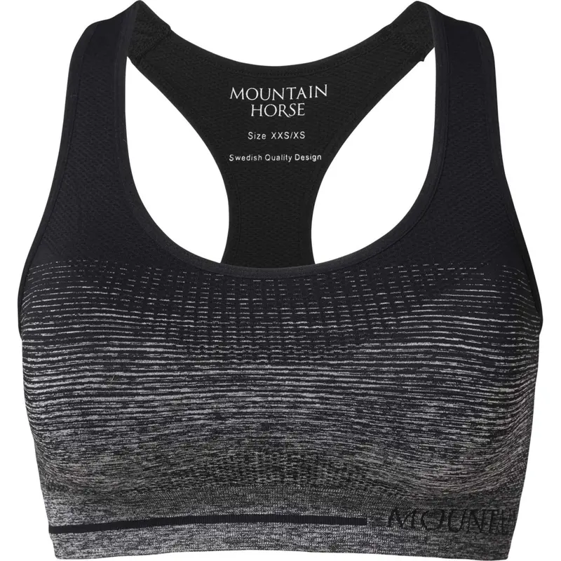 Mountain Horse Adore Tech Sports Bra – Black Melange 1